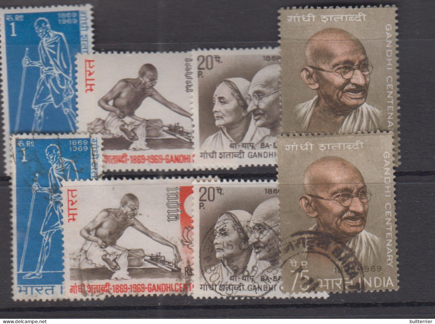 INDIA - 1969 - GANDHI SET OF 4 MNH & FINE USED  - Unused Stamps