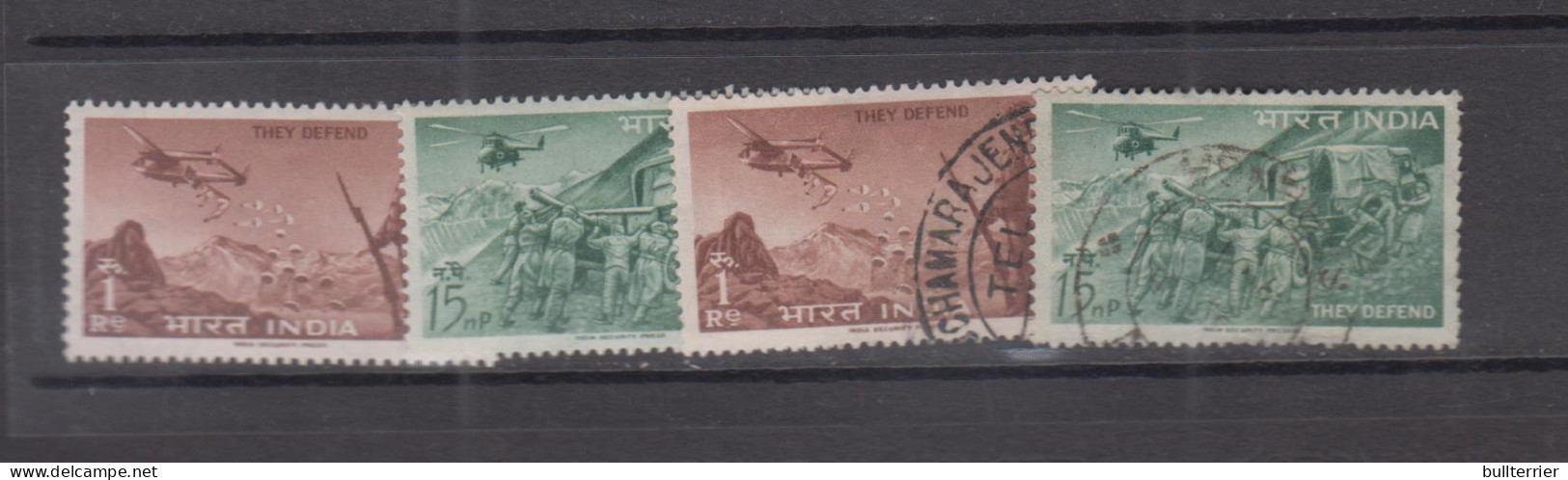 INDIA - 1963  DEFENCE EFFORT SET OF 2 MNH AND FINE USED  - Nuovi