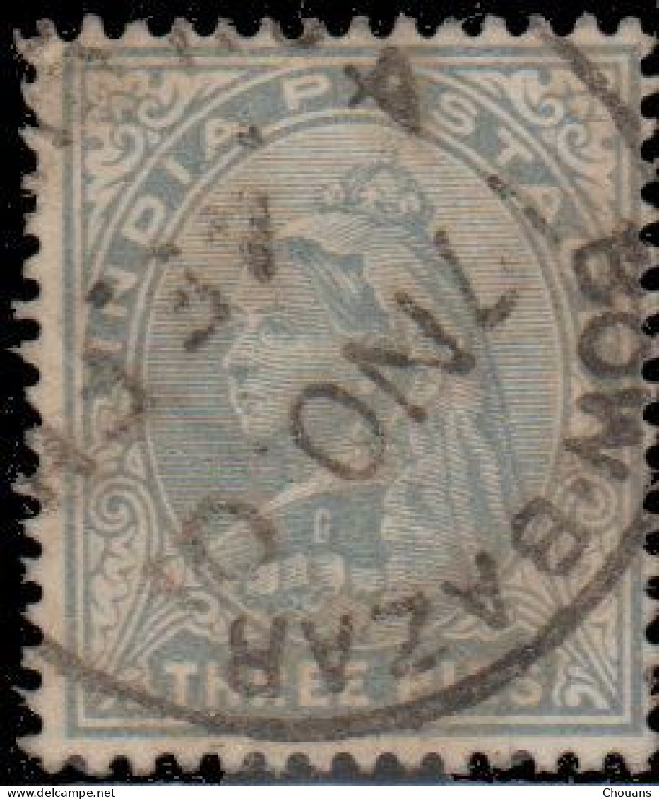 Inde Anglaise 1900. ~ YT 52 (par 2) - 3 P. Victoria - 1882-1901 Impero