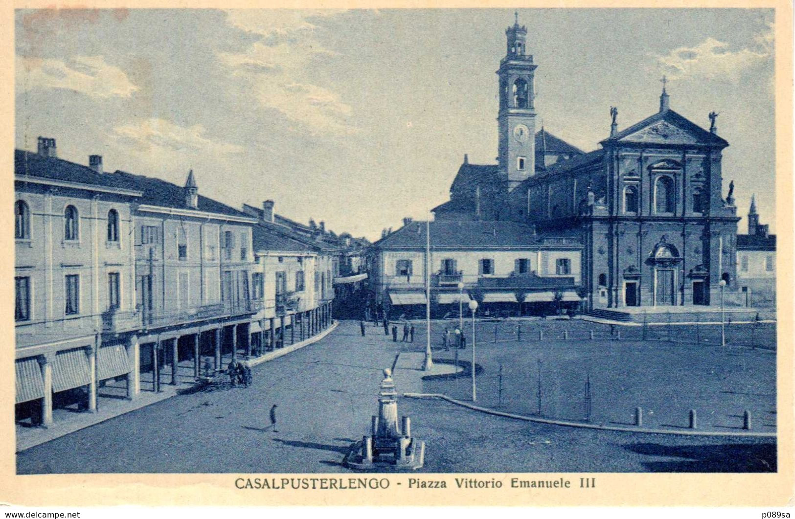 CASALPUSTERLENGO - PIAZZA VITTORIO EMANUELE III - ANNI '20 - Lodi