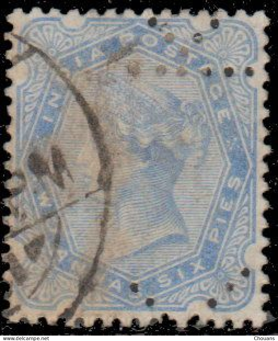 Inde Anglaise 1900. ~ YT 56 Perforé - 2 A. 6 P. Victoria - 1882-1901 Impero