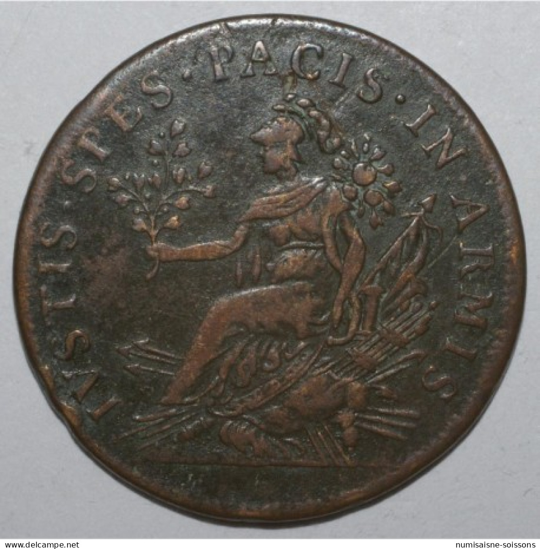 LOUIS XIV - JETON - R/ IVSTIS.SPES.PACIS.IN.ARMIS - TTB - Royaux / De Noblesse