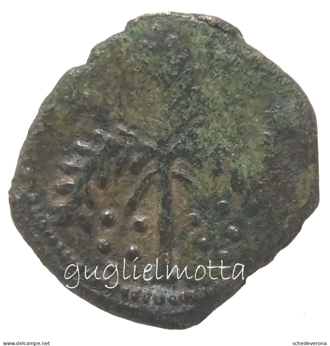 MESSINA GUGLIELMO II TRIFOLLARO 1166 MONETA SICILIA - Feodale Munten