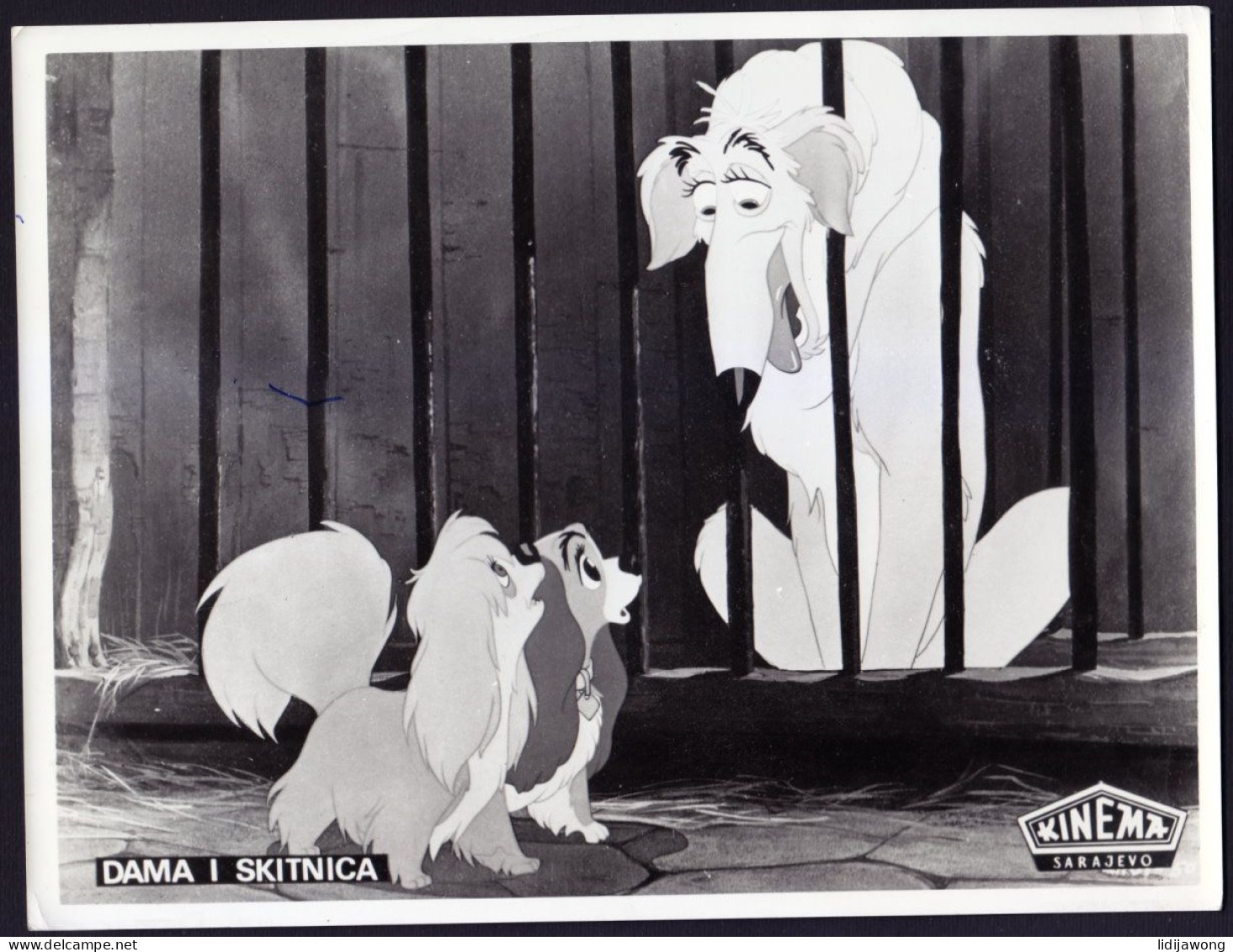 Disney LADY And TRAMP Set Of 7 Vintage Movie Stills Cinema Film 18 X 24 Cm (7.09" X 9.45") (see Sales Conditions) - Altri