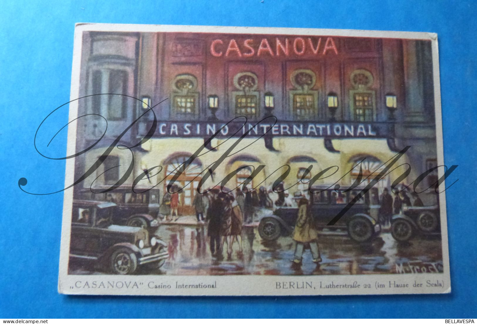 Casino International Tanzstätte CASANOVA Berlin  Lutherstrasse / 3 X Cpsm Illustrateur  M.Frost - Danse