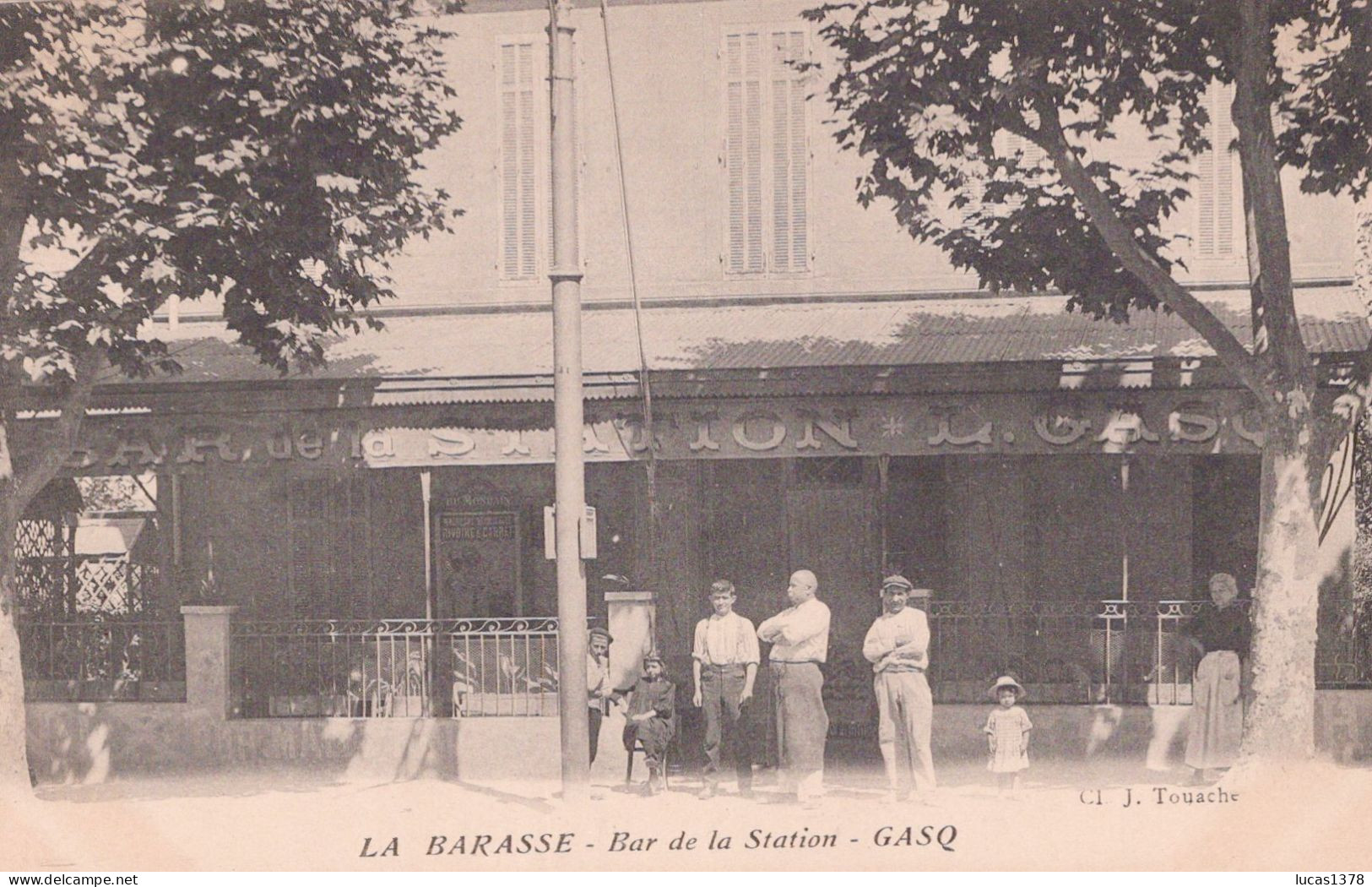 13 / MARSEILLE / LA BARASSE / BAR DE LA STATION / GASQ - Saint Marcel, La Barasse, Saint Menet