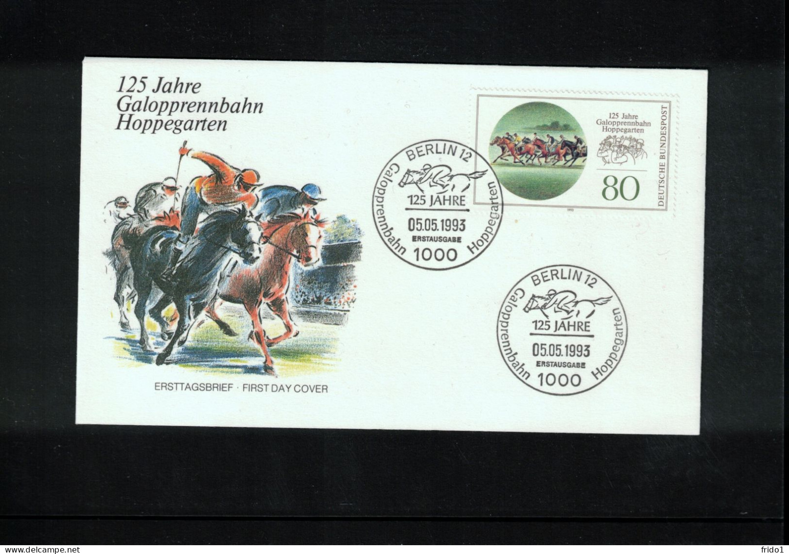 Germany 1993 Horse Racing - 125 Years Of Gallop Racing Track Hoppegarten Berlin Interesting Cover - Badminton