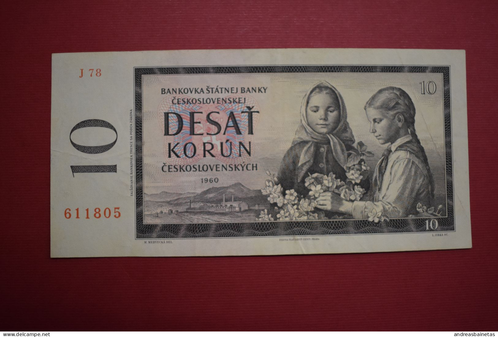 Banknotes Czechoslovakia 10 Korun 1960 - Tchécoslovaquie