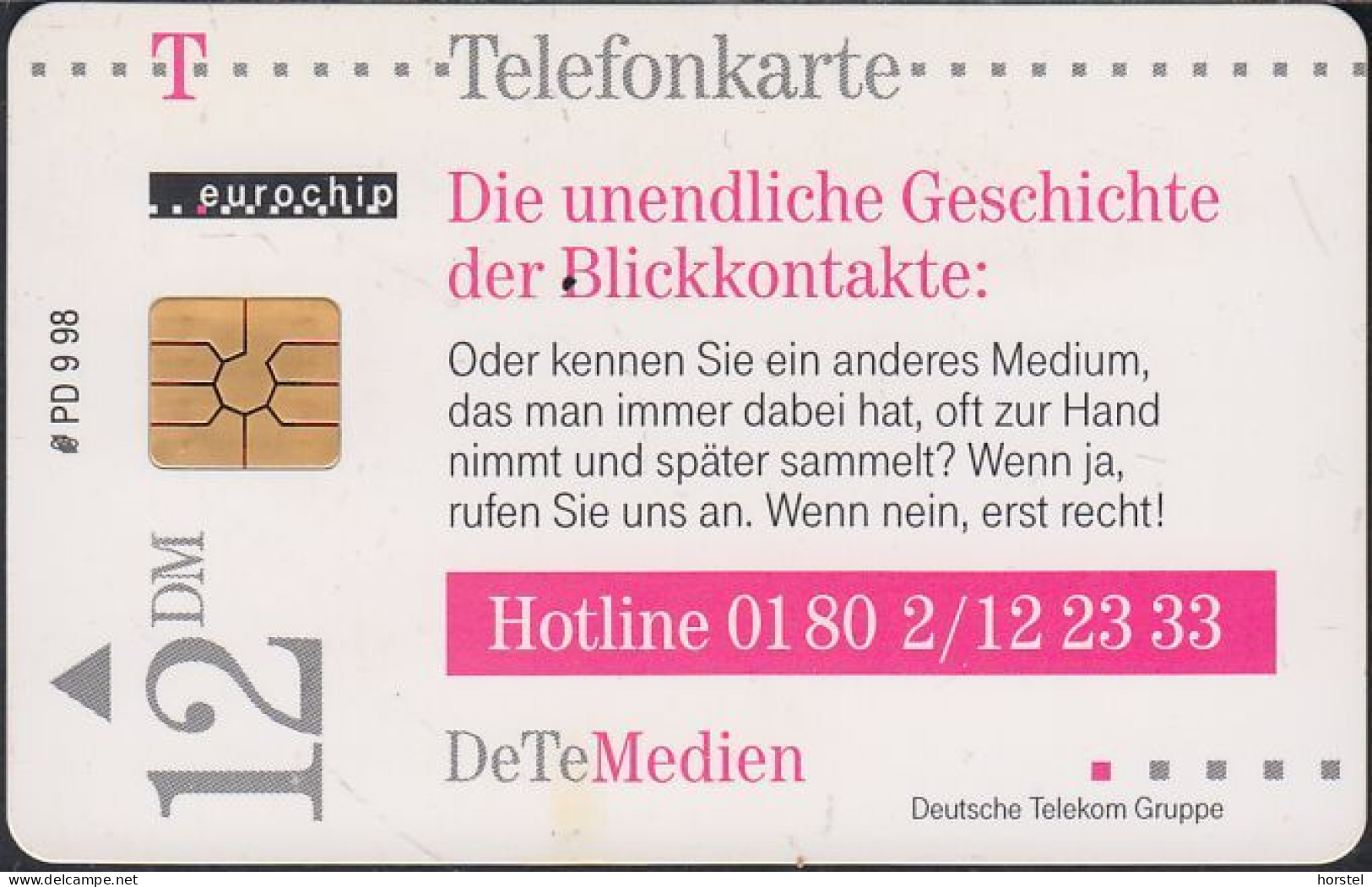 GERMANY PD9/98 Die Unendliche Geschichte - Nice Girl - DD: 6808 - P & PD-Series: Schalterkarten Der Dt. Telekom