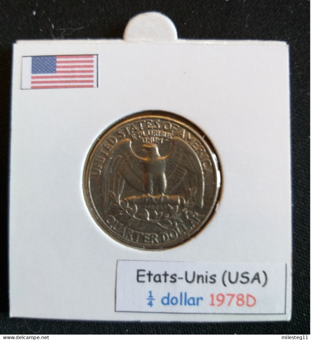 Etats-Unis Quater Dollar 1978D - 1932-1998: Washington