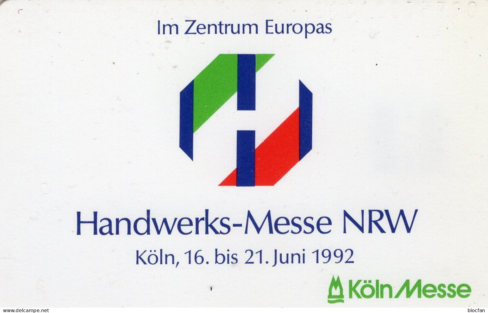 NRW TK K 219/1991 ** 50€ Handwerker-Messe In Köln Zentrum Von EUROPA TC Working Phonecard Of Germany - Téléphones