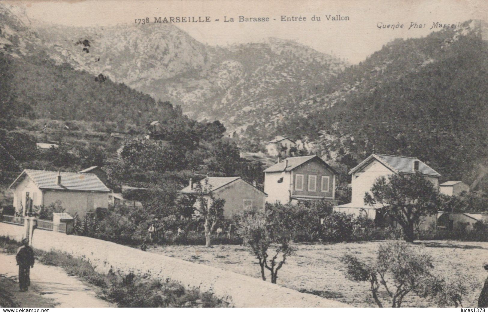 13 / MARSEILLE / LA BARASSE / LA BARASSE / ENTREE DU VALLON / GUENDE 1738 - Saint Marcel, La Barasse, St Menet