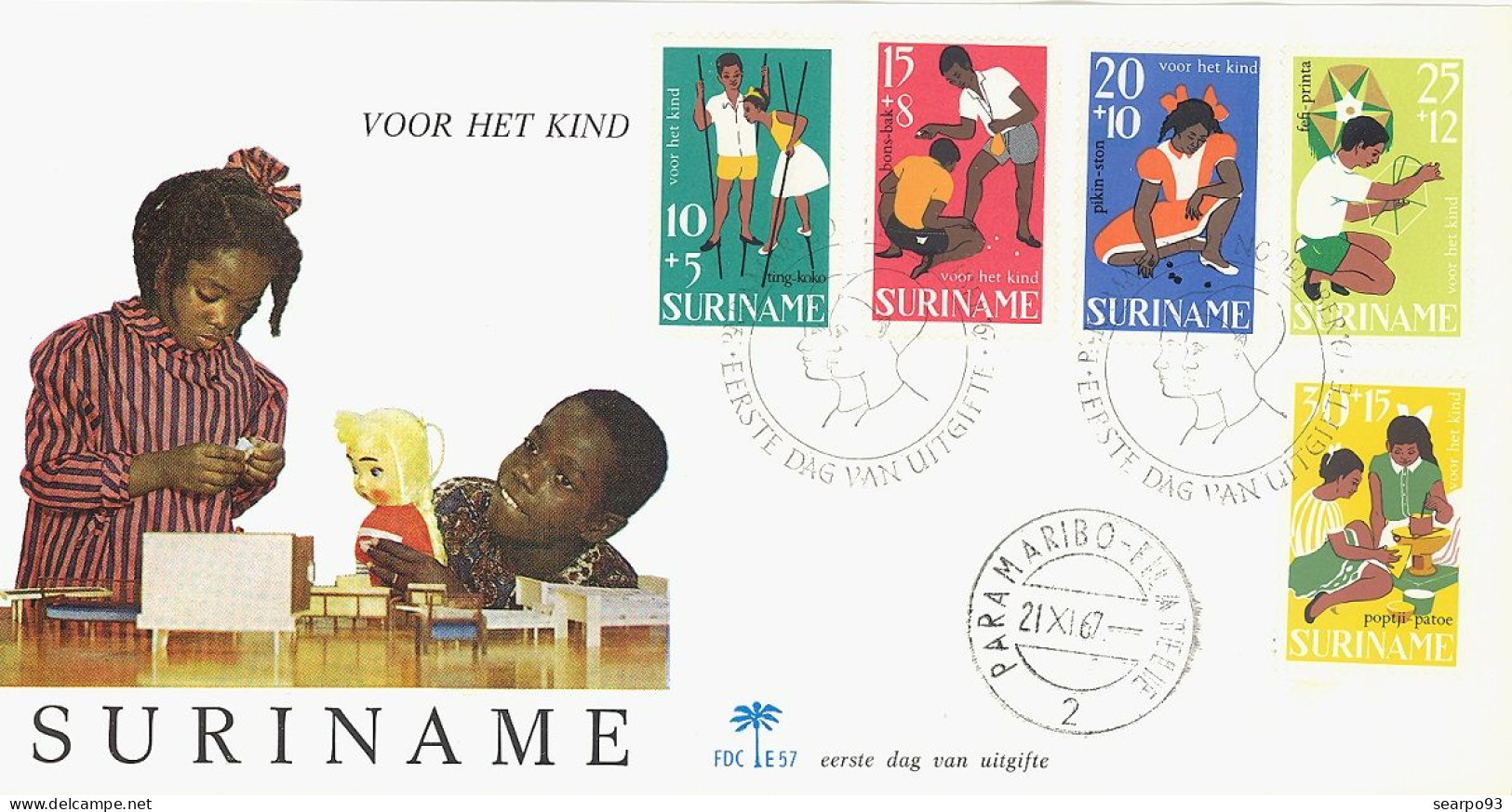 SURINAM. FDC.  CHILD WELFARE. 1967 - Suriname