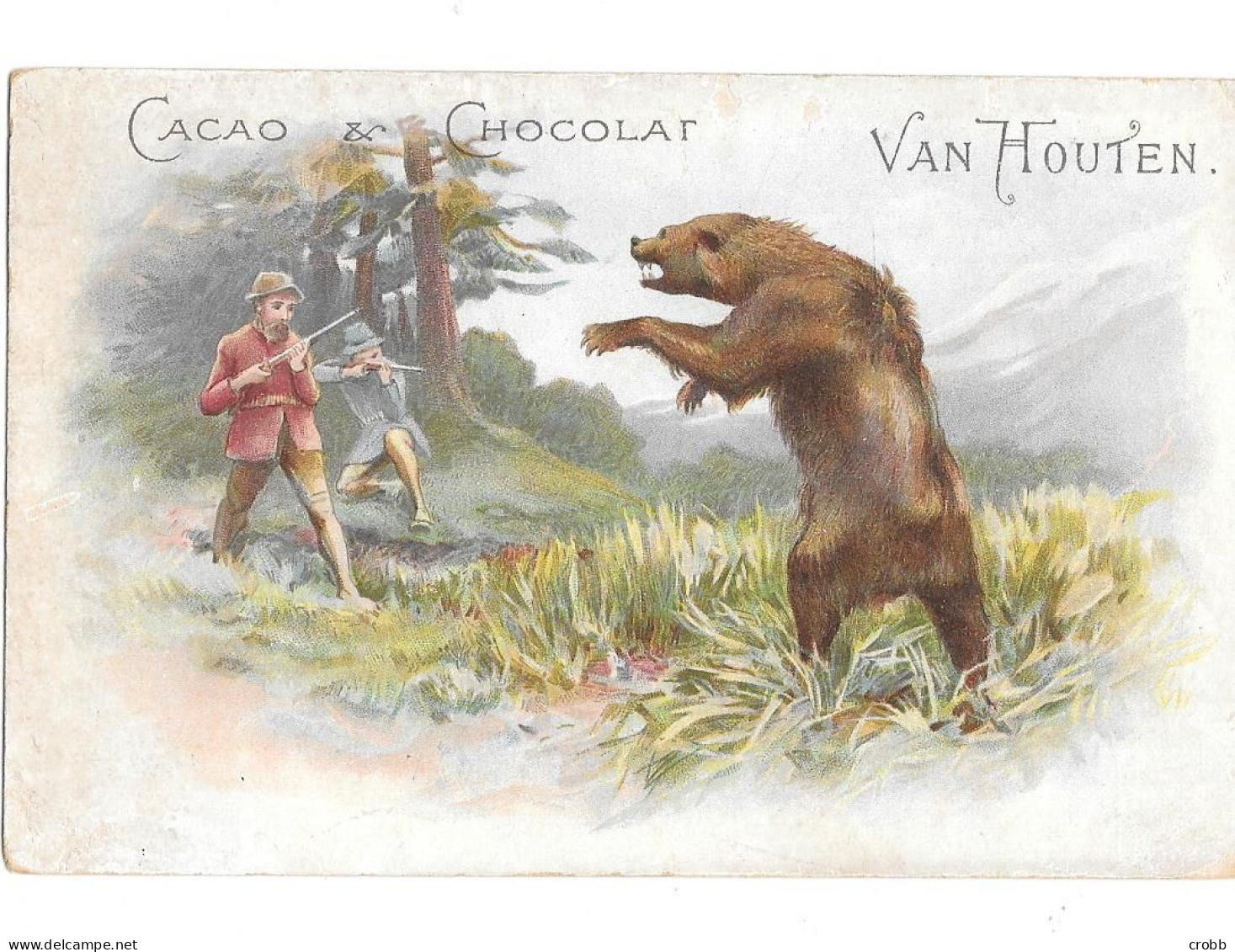 12593 Cacao & Chocolat VAN HOUTEN Ours Chasseurs - Van Houten