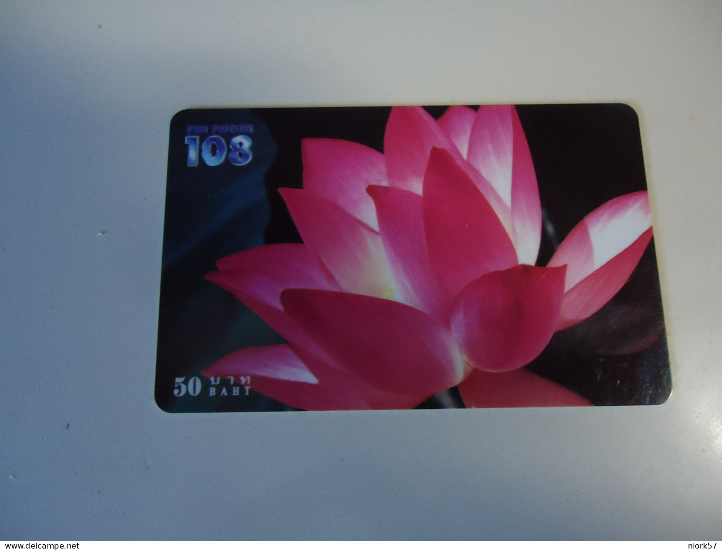 THAILAND USED   CARDS PIN 108  FLOWERS - Flores