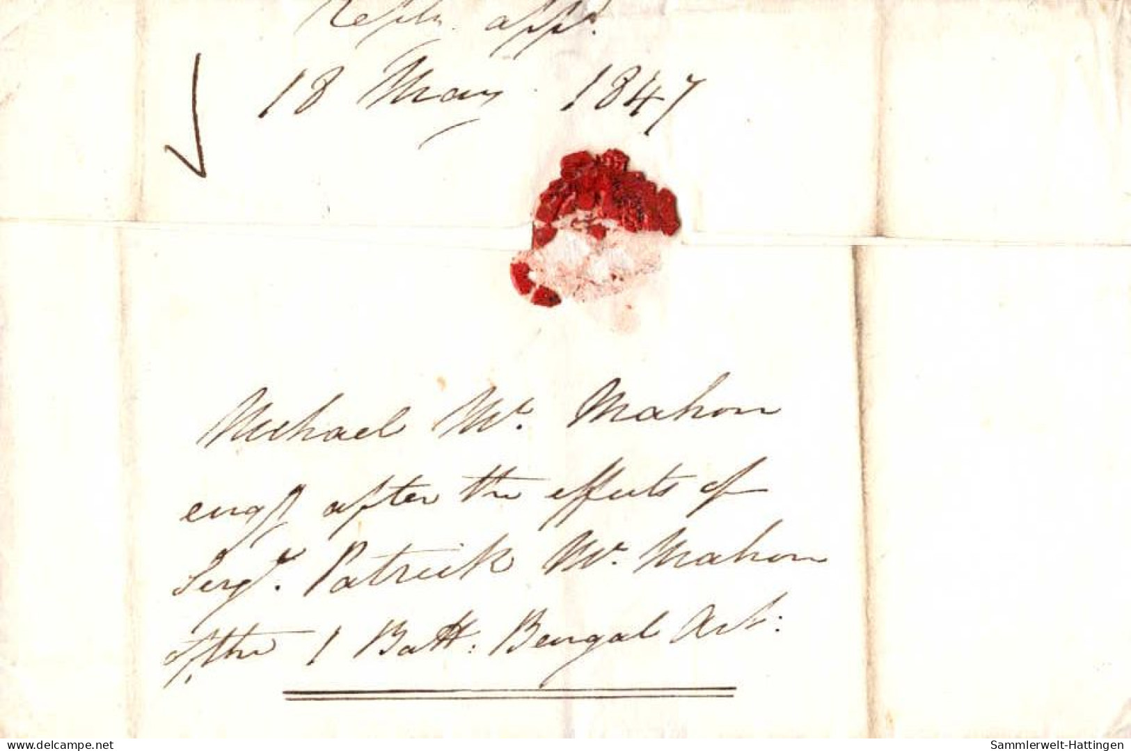 603058 | Ireland 1843  Prepaid Mail From Limmerick To Military Adress In London  | -, -, - - Prefilatelia
