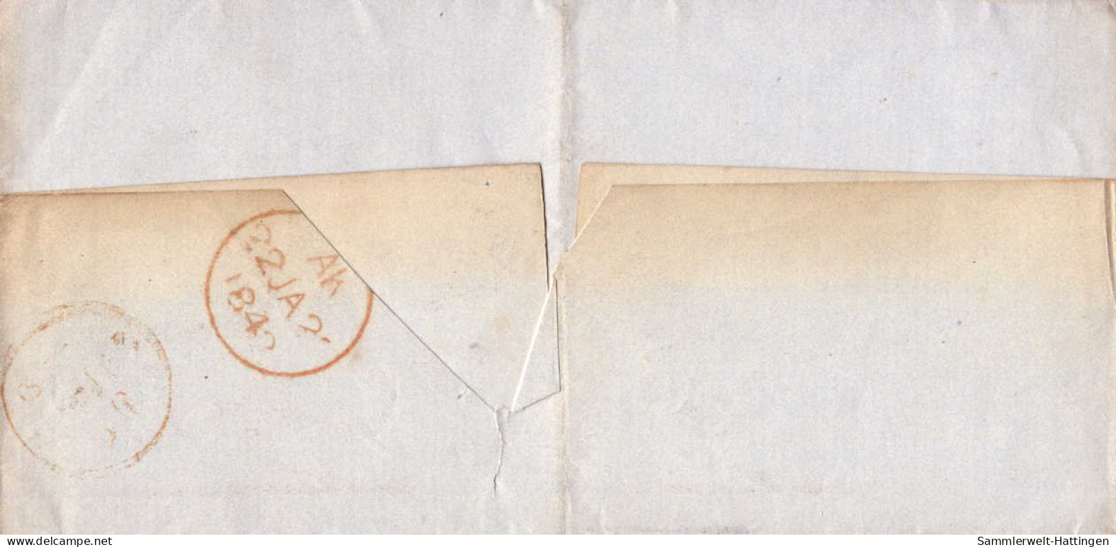 603059 | Ireland 1842  Prepaid Mail From Limmerick To The East India Company In London  | -, -, - - Préphilatélie