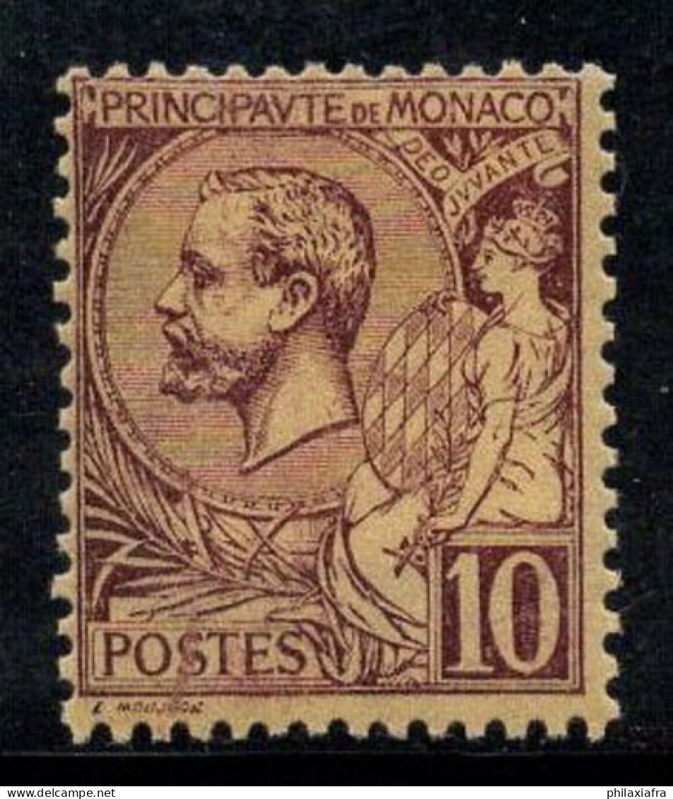 Monaco 1891 Mi. 14 Neuf * MH 100% 10 C, Albert Ier - Andere & Zonder Classificatie