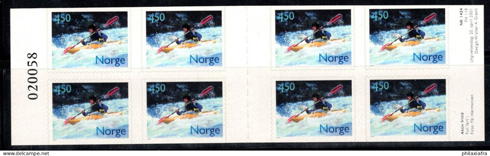 Norvège 2001 Mi. 1383 Carnet 100% Neuf ** Sport - Carnets