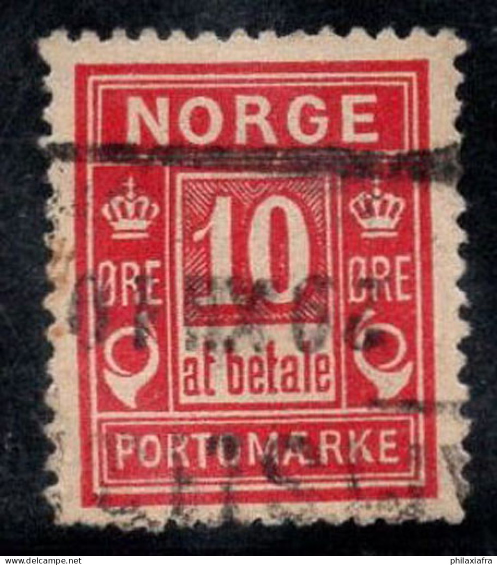 Norvège 1889 Mi. 3 Oblitéré 100% 10 O Timbre-taxe - Usados