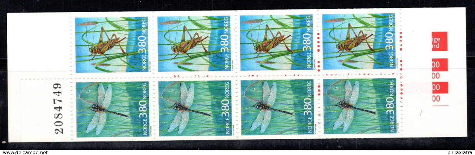 Norvège 1998 Mi. MH 32 Carnet 100% Neuf ** Insectes - Markenheftchen