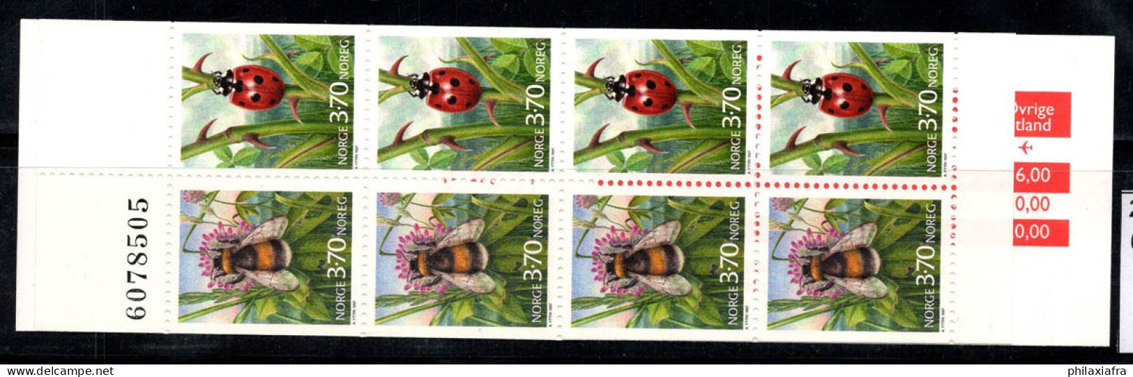 Norvège 1997 Mi. MH 30 Carnet 100% Neuf ** INSECTES - Carnets