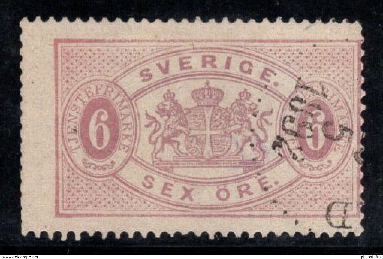 Suède 1881 Mi. 4B Oblitéré 40% 6 O, Timbre-taxe - Postage Due