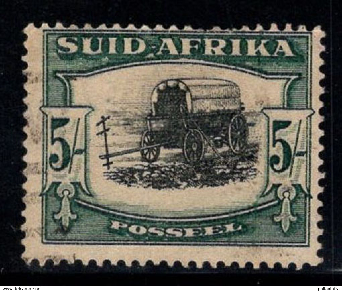 Union Sud-africaine 1927 Mi. 40 Oblitéré 40% 5 Sh, Wagon - Used Stamps