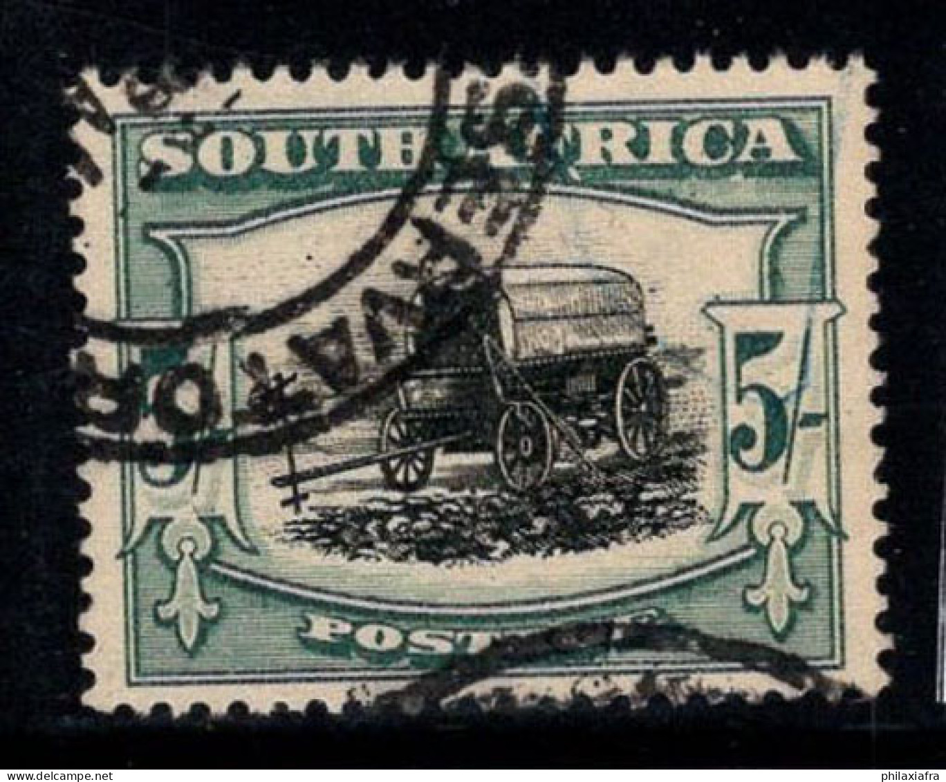 Union Sud-africaine 1927 Mi. 39 Oblitéré 100% 5 Sh, Wagon - Used Stamps