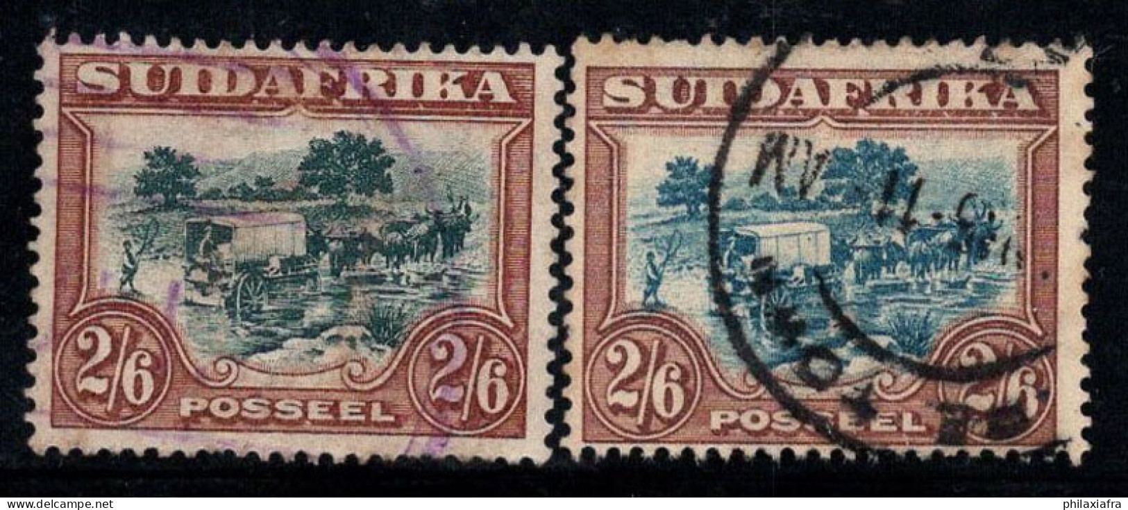 Union Sud-africaine 1930 Mi. 64,66 Oblitéré 80% 2.6 Sh, Paysages - Used Stamps