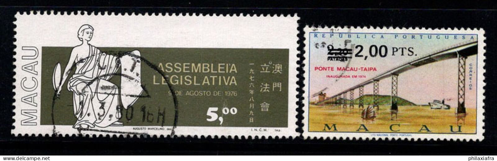 Macao 1977-79 Mi. 469, 473 Oblitéré 100% Constitution, Pont - Used Stamps