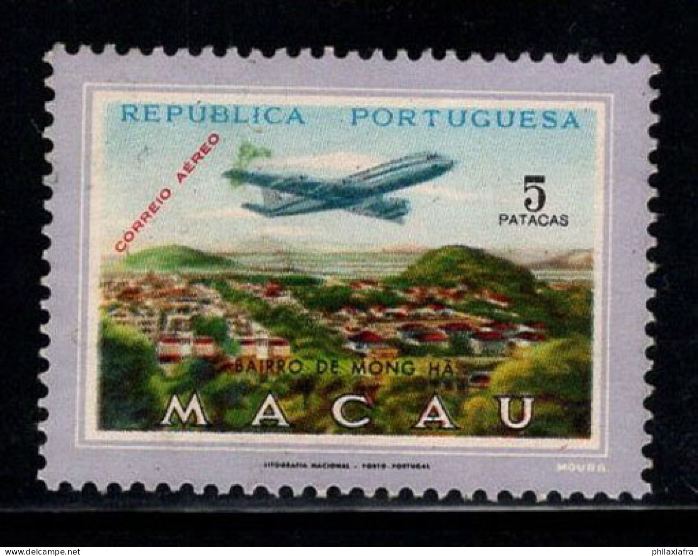 Macao 1960 Mi. 420 Neuf * MH 100% Poste Aérienne 5 P - Used Stamps