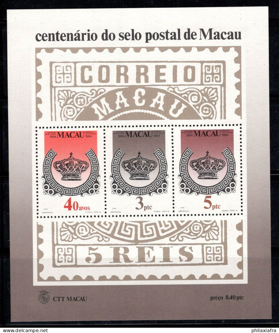 Macao 1984 Mi. Bl. 2 Bloc Feuillet 100% Neuf ** Timbres, Couronne - Blocks & Sheetlets