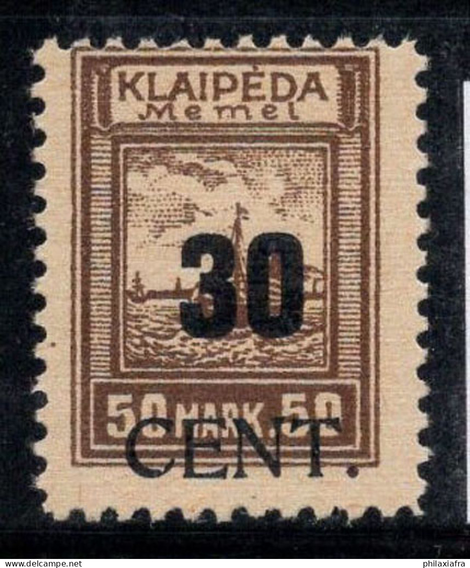 Memel 1923 Mi. 194 Neuf ** 100% Lituanie, 30 C - Nuovi