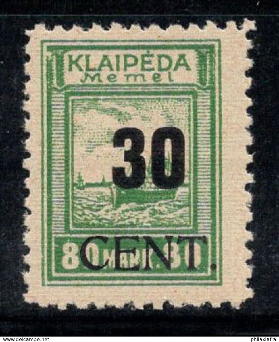 Memel 1923 Mi. 195 Neuf ** 100% Lituanie, 30 C - Neufs