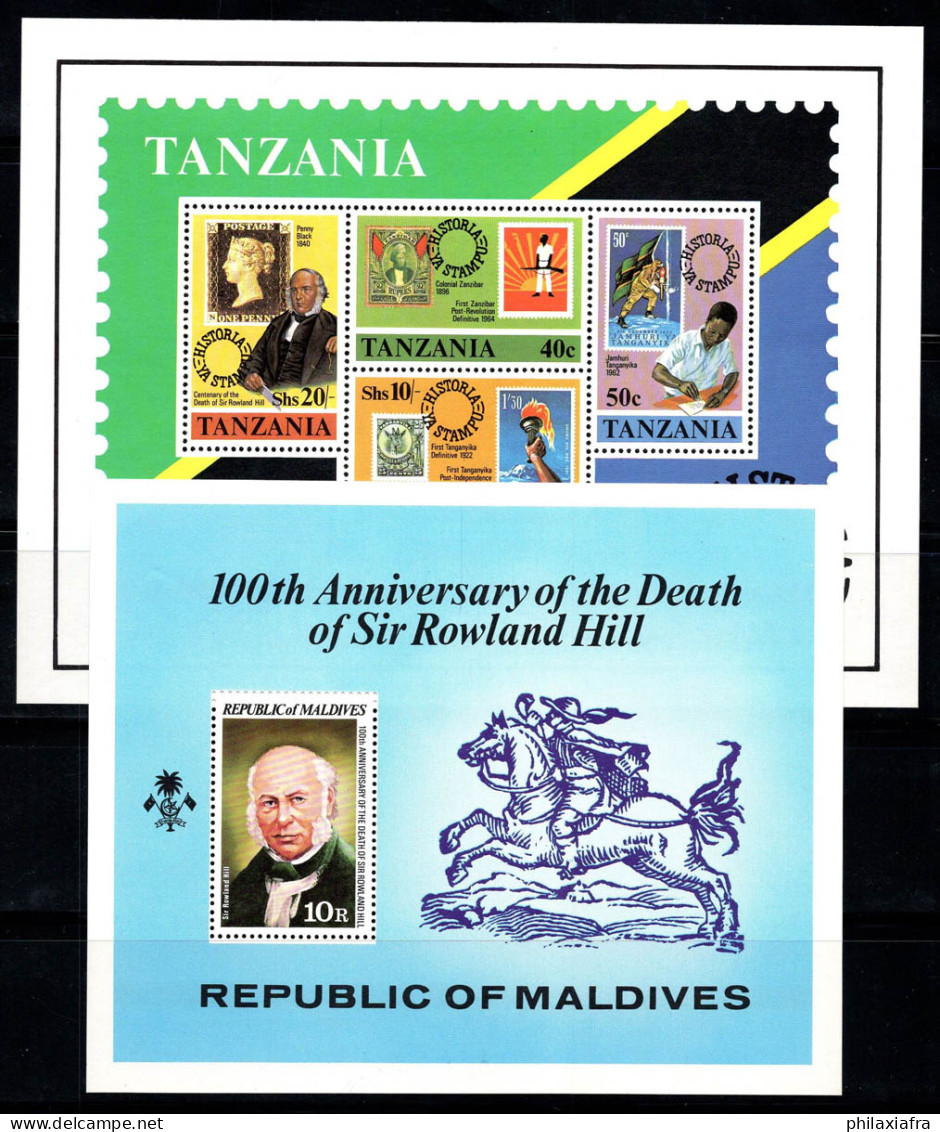 Rowland Hill 1979 Bloc Feuillet 100% Neuf ** Tanzanie,Maldives - Rowland Hill