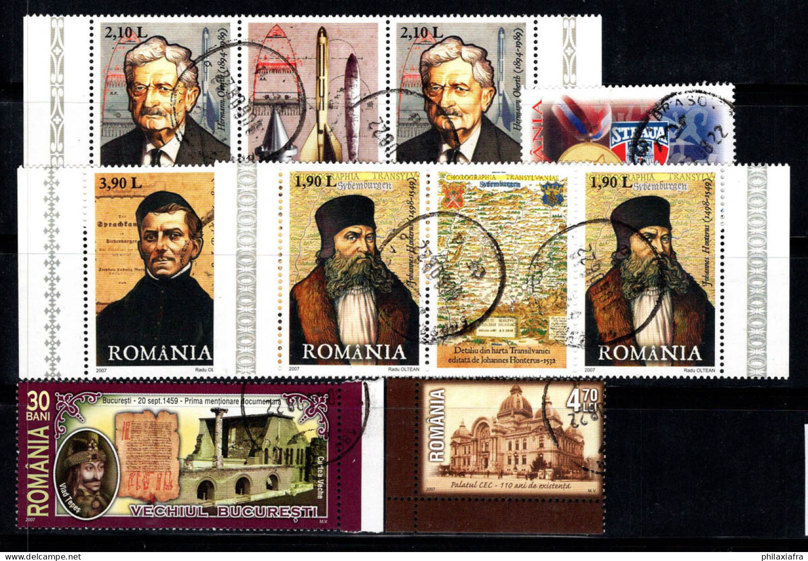 Roumanie 2007 Oblitéré 100% Personnalités, Monuments - Oblitérés