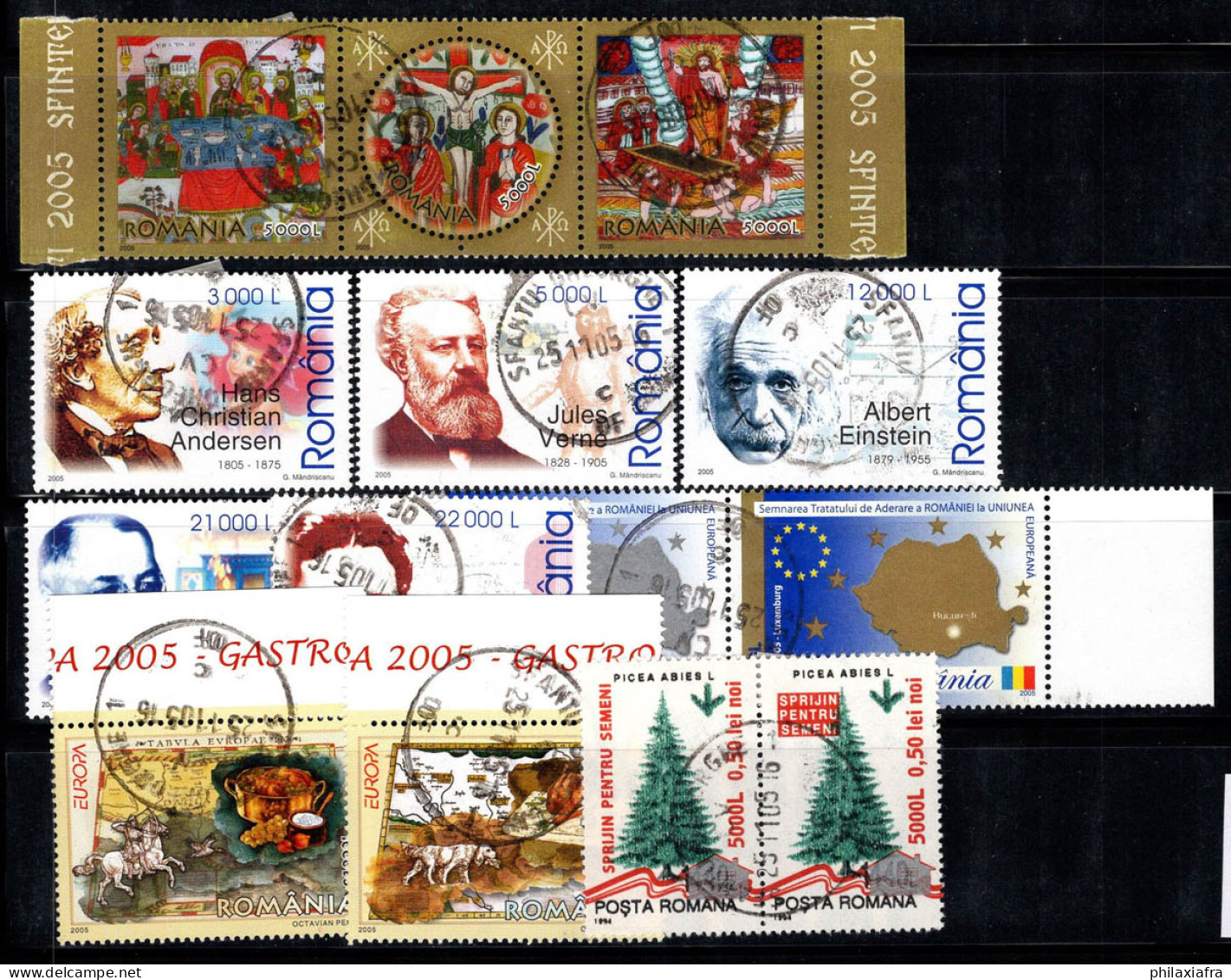 Roumanie 2005 Mi. 5923, 5928-5938 Oblitéré 100% église, Persoalité, ONU, Cept - Used Stamps