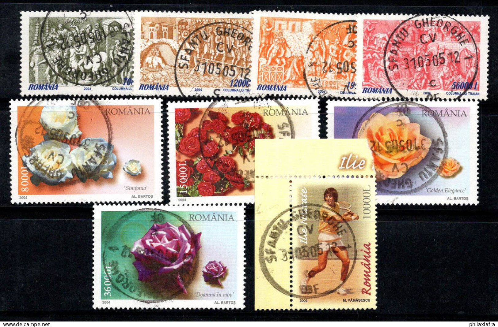 Roumanie 2004 Mi. 5870-5878 Oblitéré 100% Histoire, Roses, Nastase - Used Stamps
