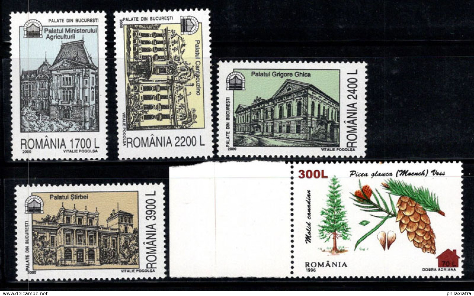 Roumanie 2000 Mi. 5519-5523 Neuf ** 100% Bucarest, Monuments - Nuovi