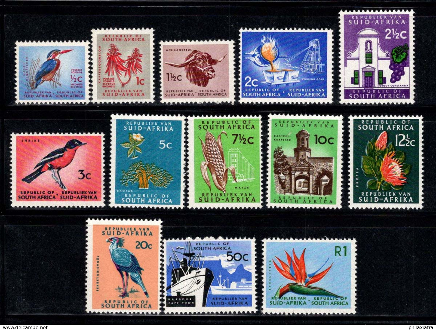 Afrique Du Sud 1961-63 Neuf ** 80% Faune, Oiseaux, Fleurs - Unused Stamps