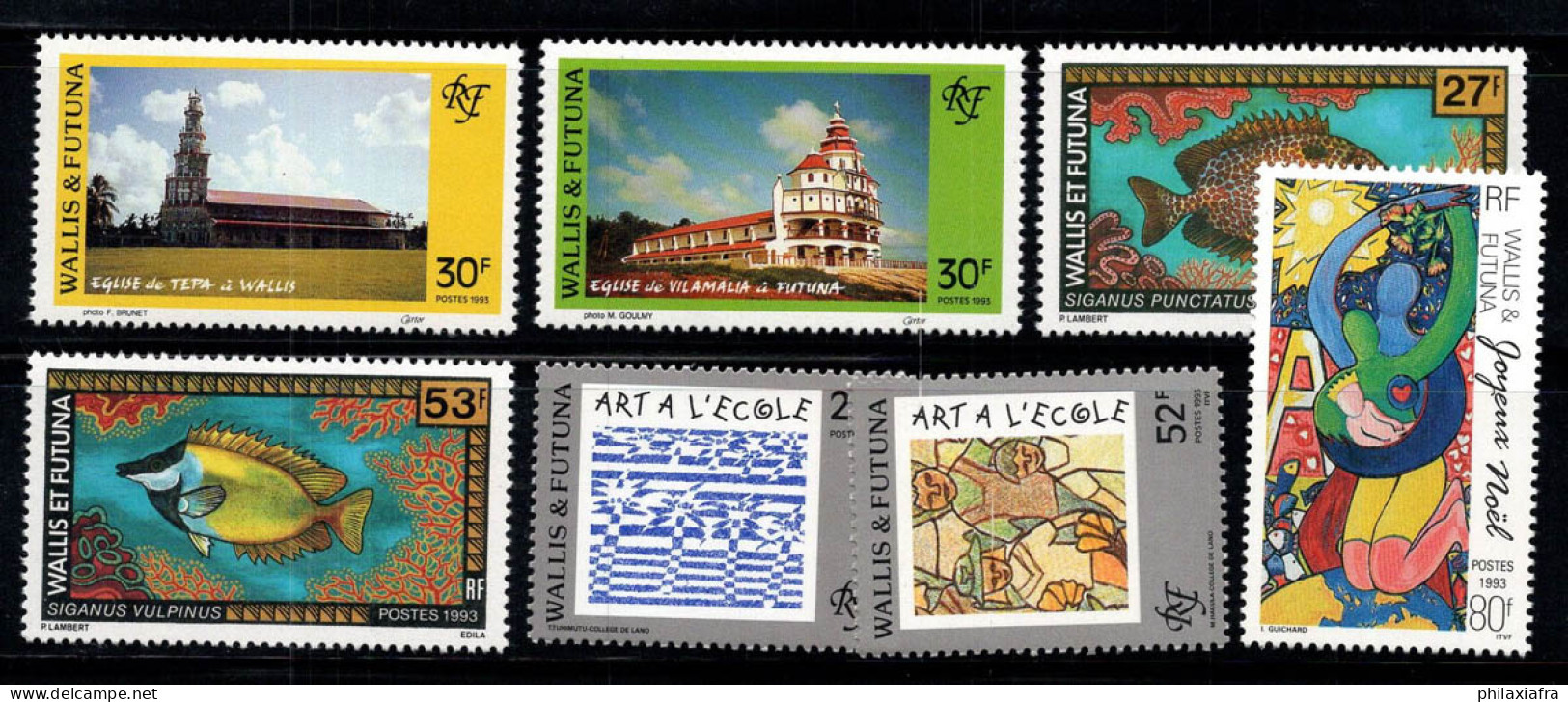 Wallis Et Futuna 1993 Neuf ** 100% églises, Art, Noël - Unused Stamps