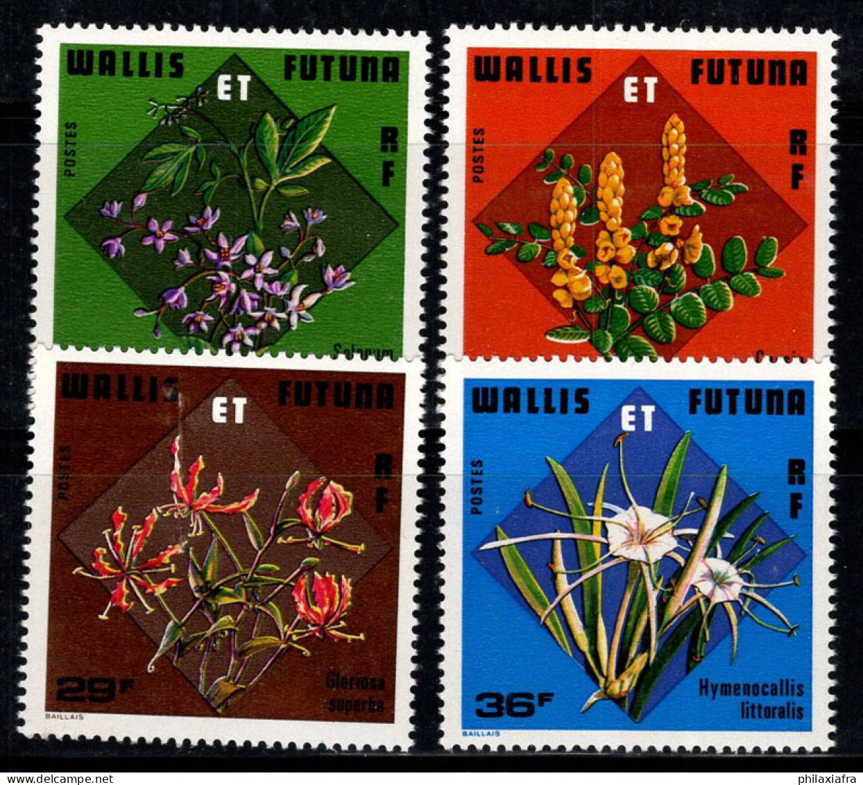 Wallis Et Futuna 1978 Mi. 311-314 Neuf ** 100% Fleurs, Flore - Neufs