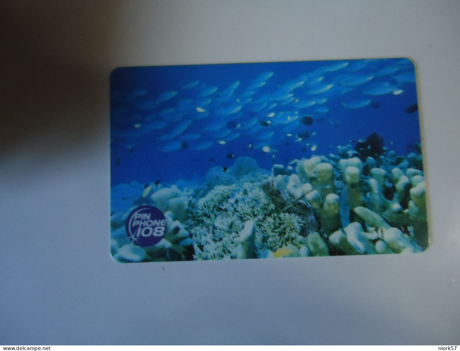 THAILAND USED   CARDS PIN 108  FISHES MARINE LIFE - Fische