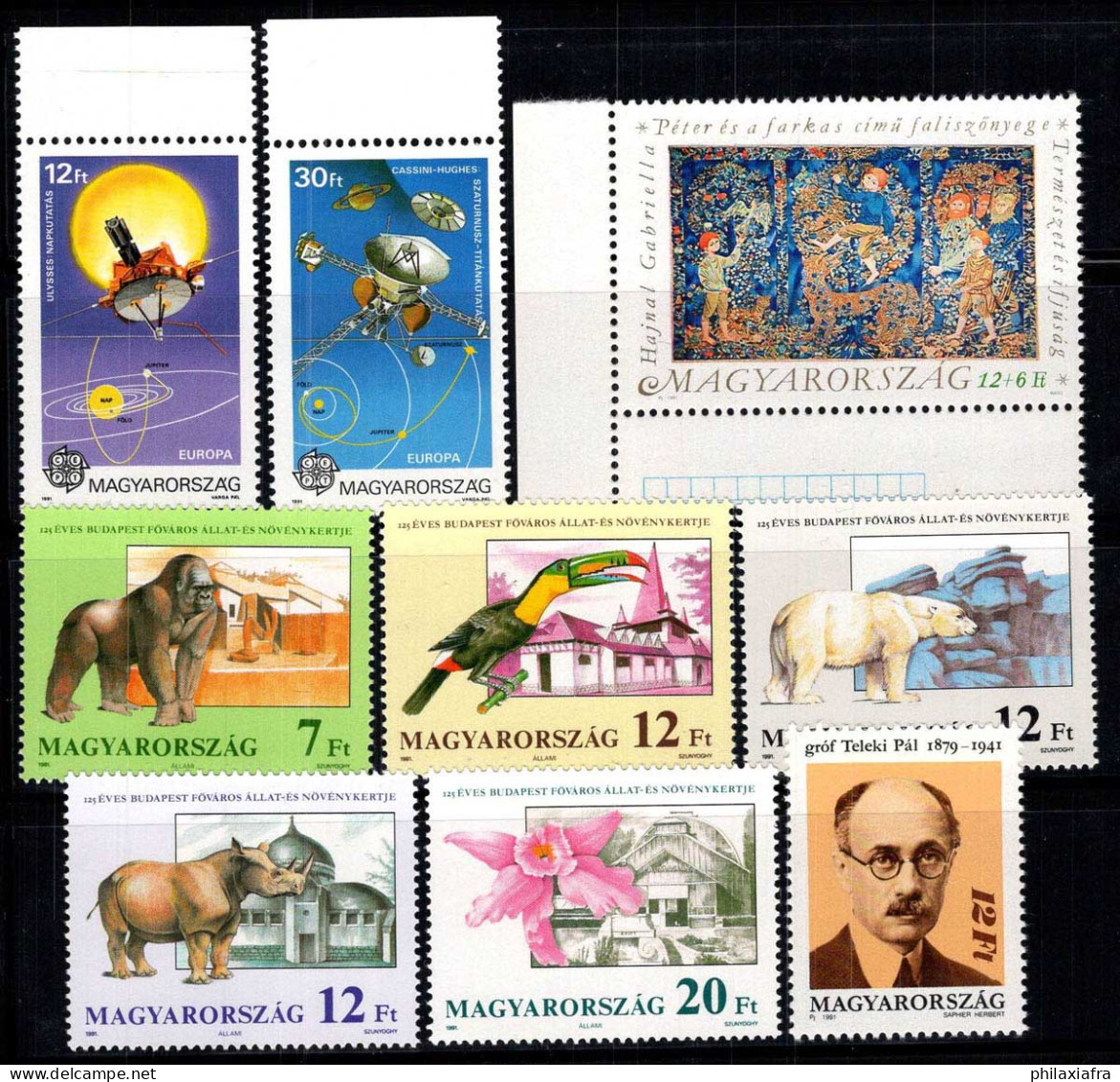 Hongrie 1991 Mi. 4133-41 A Neuf ** 100% Espace,Pour Les Jeunes,Animaux - Unused Stamps