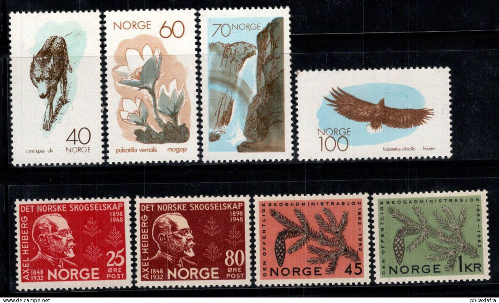 Norvège 1948-70 Neuf ** 100% Société Forestière,Animaux - Ongebruikt