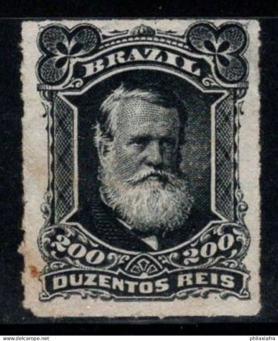 Brésil 1877 Mi. 43 Sans Gomme 40% 200 R, Pedro II - Unused Stamps