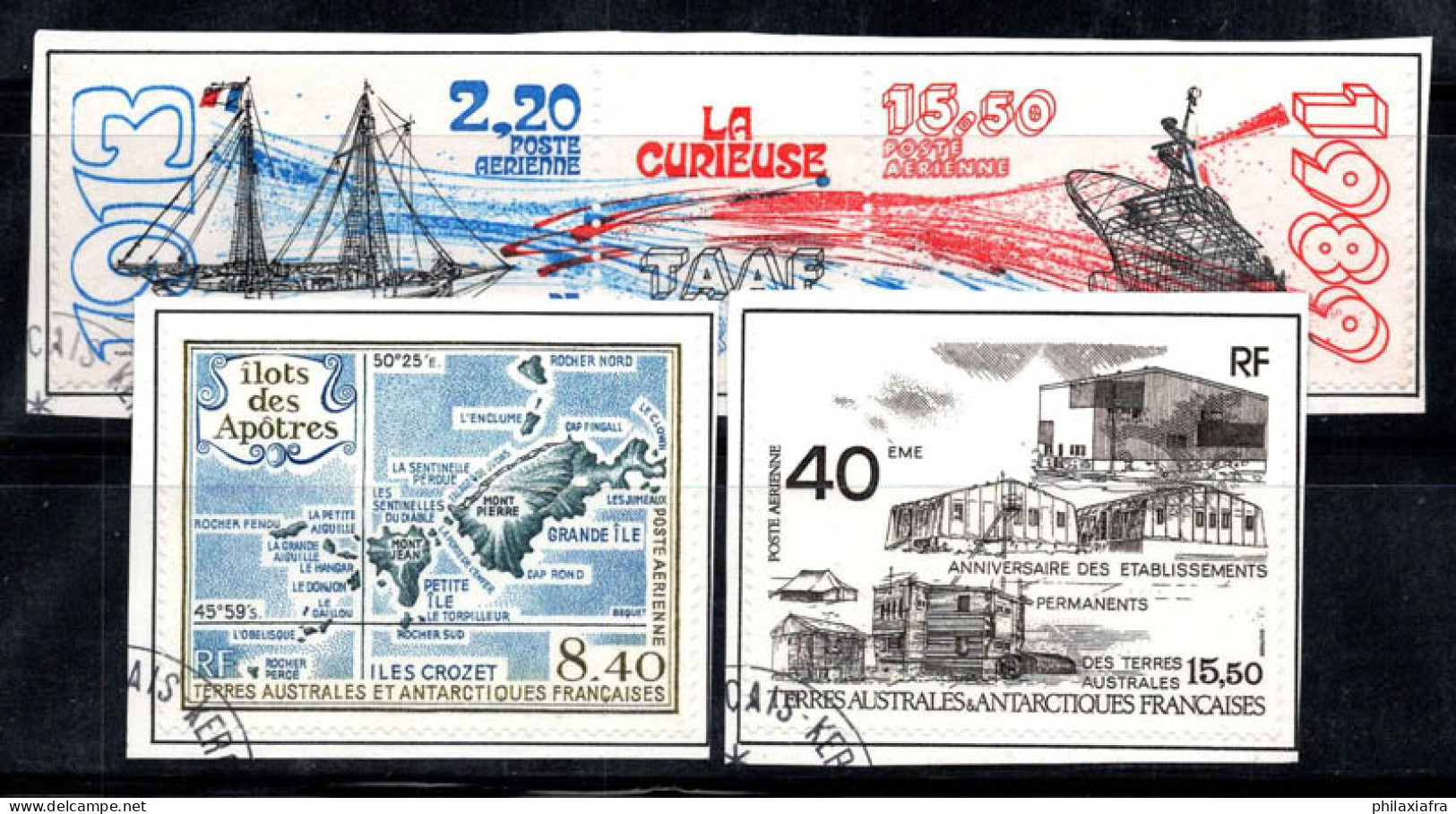 Territoire Antarctique TAAF Français 1989 Mi. 244,251-53 Oblitéré 100% Poste Aérienne Îles Apostolo,Navires - Usati