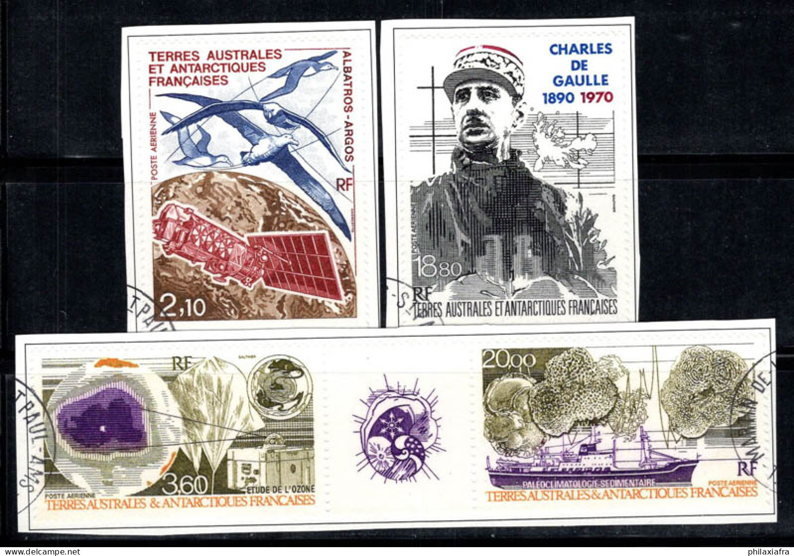 Territoire Antarctique TAAF Français 1991 Mi. 277-78,281-82 Oblitéré 100% Poste Aérienne Albatros,C.de Gaulle - Used Stamps