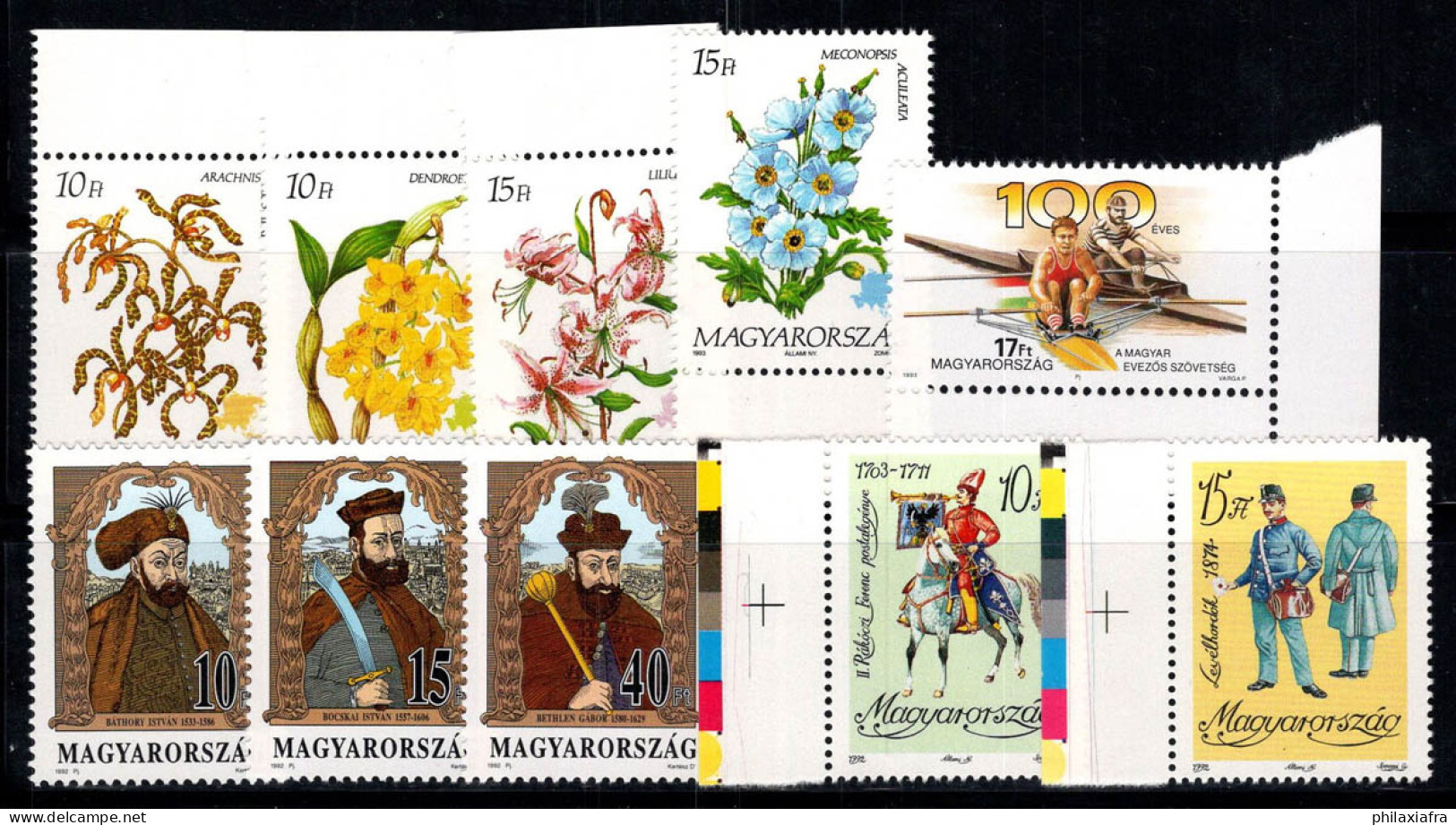 Hongrie 1991-93 Neuf ** 100% Princes De Transylvanie,Fleurs,Aviron... - Unused Stamps